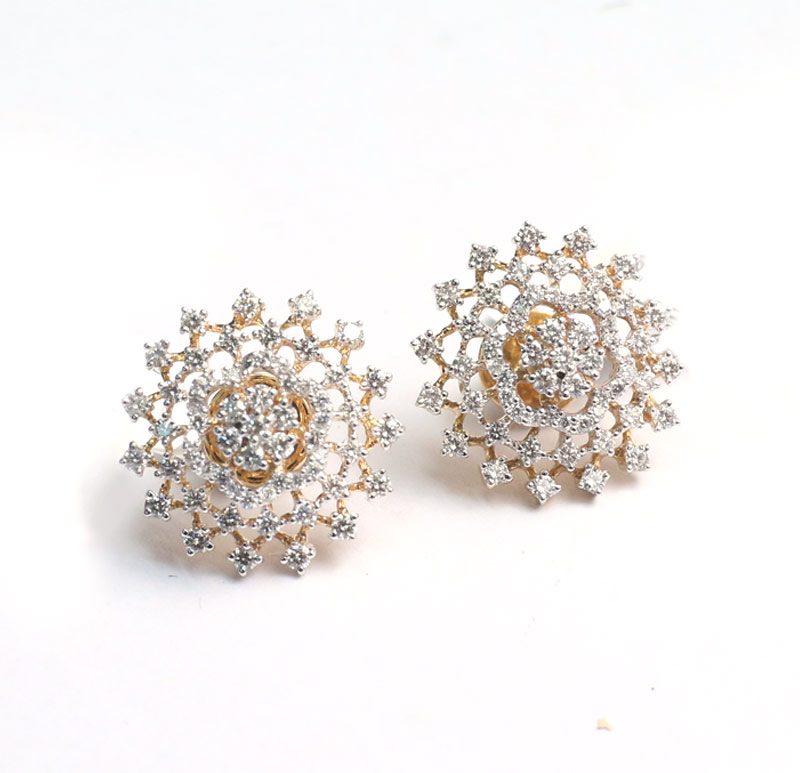 Diamond Earrings | D K Basak jewellery