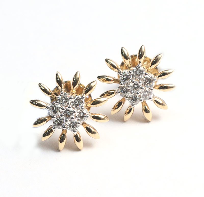 Diamond Earrings | D K Basak jewellery