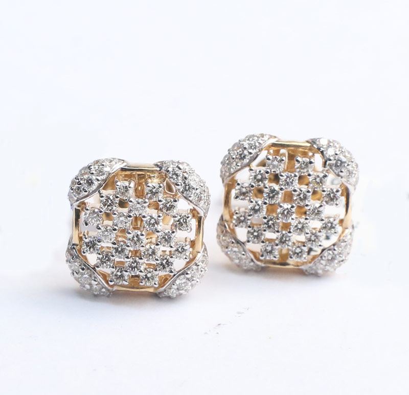 Diamond Earrings | D K Basak jewellery