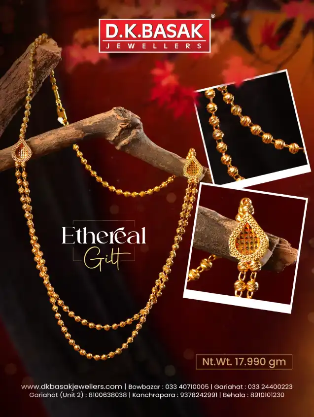DK Basak gold Necklace